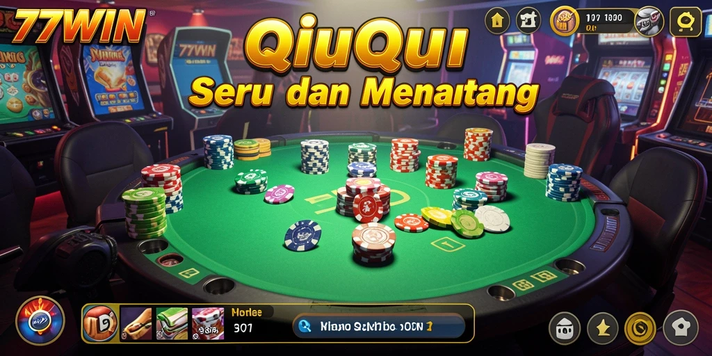Gameplay seru QiuQiu di 77WIN dengan pemain yang aktif.