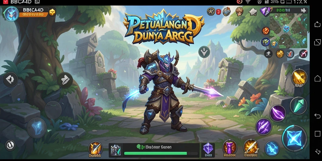 Tampilan aksi gameplay yang seru di dunia ARPG.