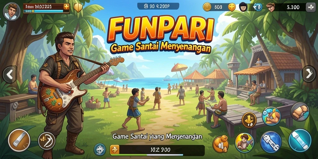 Screenshot utama <strong>FUNPARI</strong> menampilkan gameplay yang seru dan interaktif.