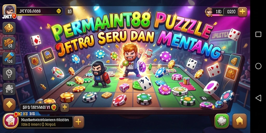 Tampilan gameplay JKT88 dengan berbagai teka-teki yang menantang.