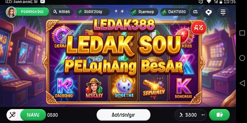 Tampilan gameplay LEDAK388 yang menarik dan seru.