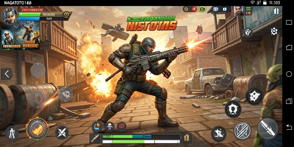 Screenshot gameplay NAGATOTO168 yang menunjukkan aksi mendebarkan.